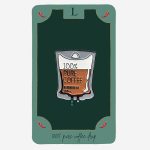 100% Pure Coffee Drip Metal Tag