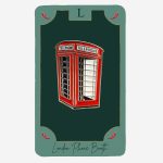 London Phone Booth Metal Tag