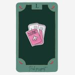 Pink Passport Metal Tag
