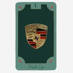Porsche Logo Metal Tag